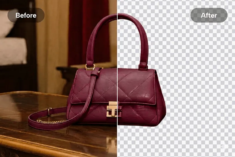 Product Photo - AI removes background to transparent PNG