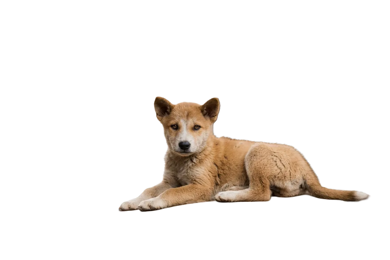 Pet animal photo with background removed by AI