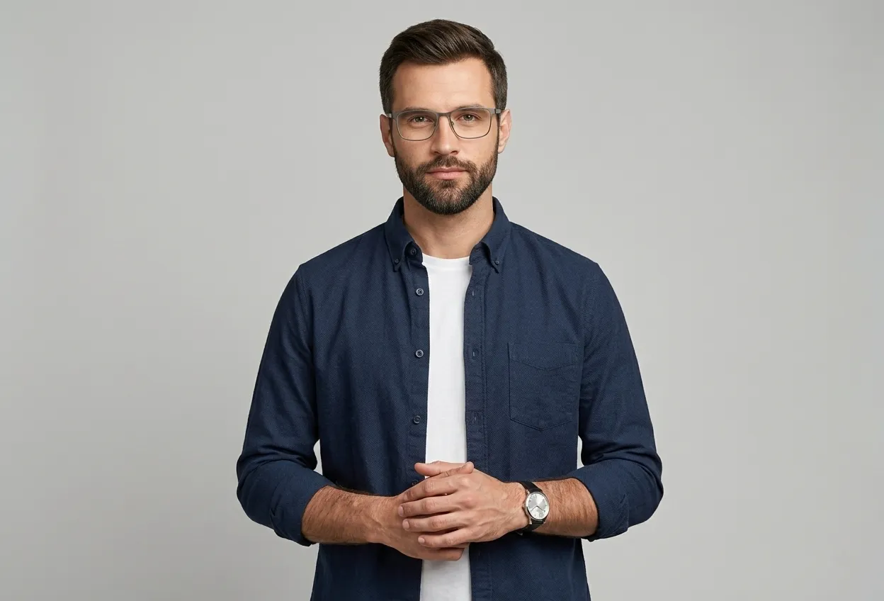 Original portrait photo with background